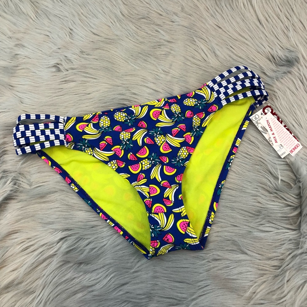 Bongo Banana Fruit Print Bikini Bottoms
